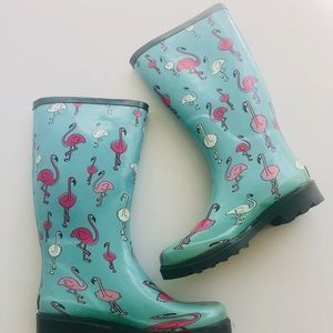 womens flamingo rain boots